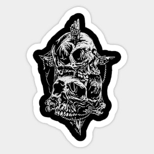 SKULLS CROSS Sticker